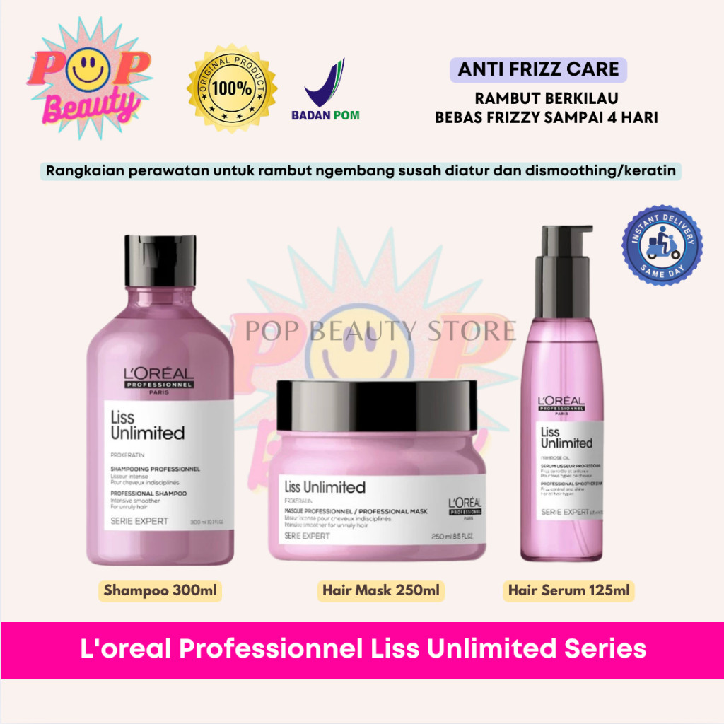 V Glow -  Shampoo Hair Mask Blow Dry Serum Rambut Smoothing Ngembang  Perawatan Rambut Keratin