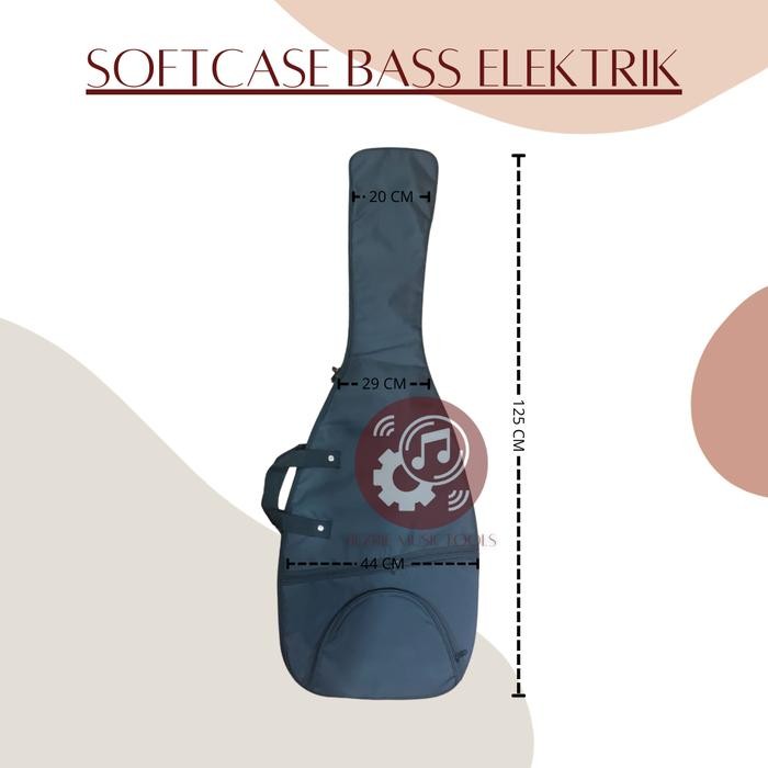 softcase Gitar Bass Elektrik Tas Gitar Bass Elektrik Universal - BASS