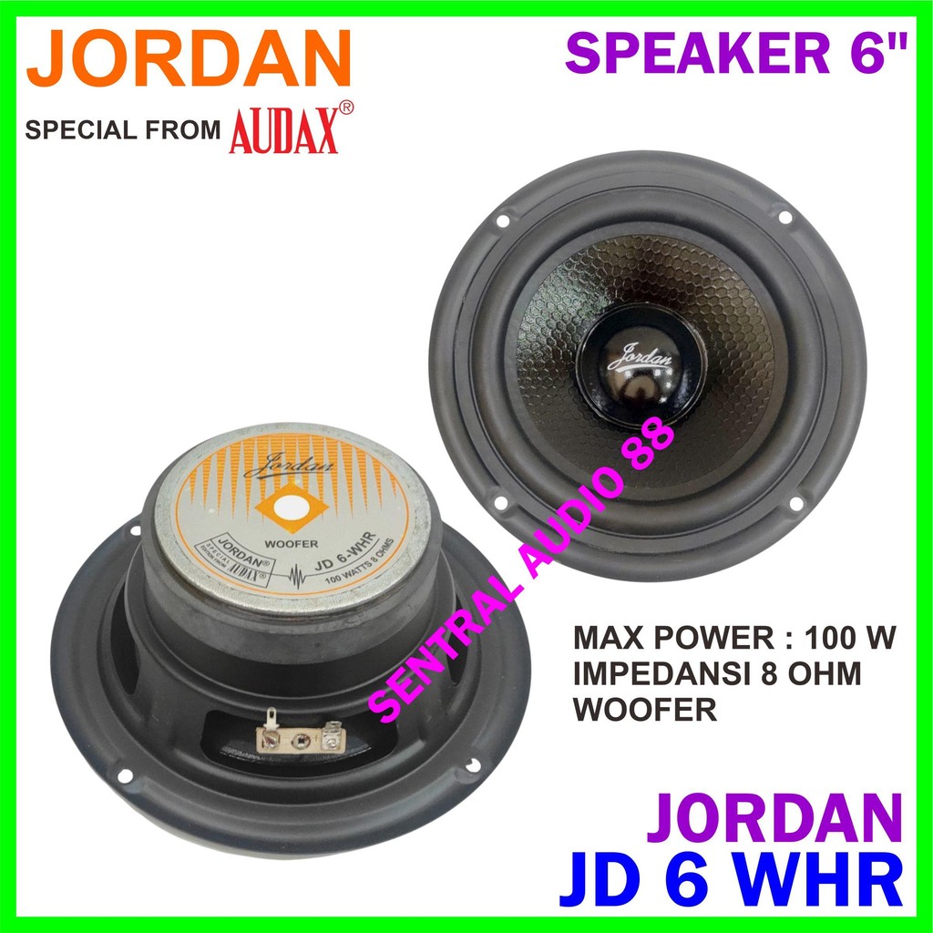 Woofer 6 Inch Jordan JD 6 WHR Speaker Jordan JD 6WHR Wofer by AUDAX 6" 6in Original