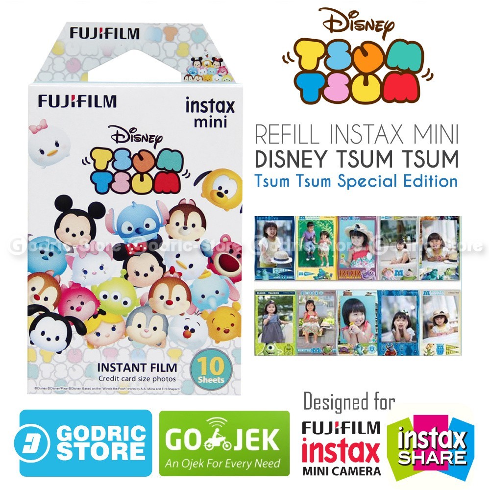Fujifilm Refill Instax Mini Film Disney Tsum Tsum - 10 Lembar