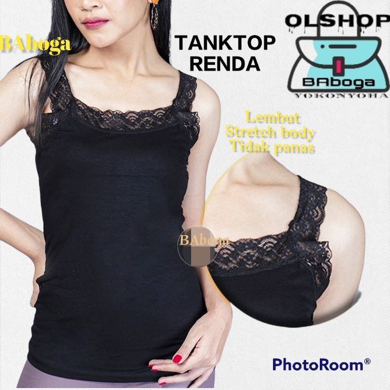 NN - Tank top tali renda singlet renda / tanktop renda kaos dalam wanita  dalaman wanita terbaru