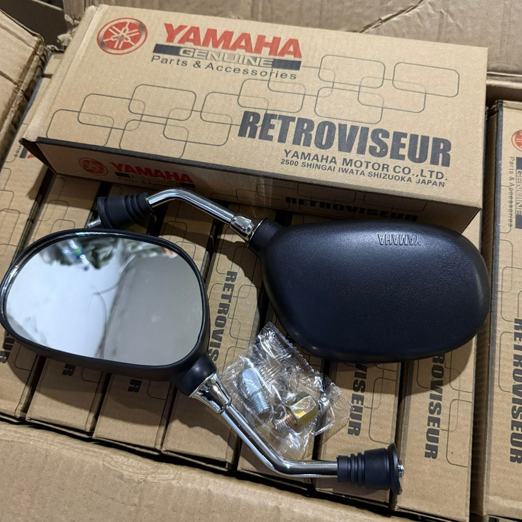 SPION ASSY KANAN KIRI KHUSUS MIO SPORTY 2004-2007 NOUVO F1ZR 5MX ORIGINAL TANGKAI KROME JAPAN