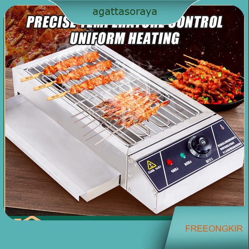 Kompor Pemanggang Listrik BBQ Sosis Griller Besar Panggangan Daging Grill Listrik / Alat Panggangan 