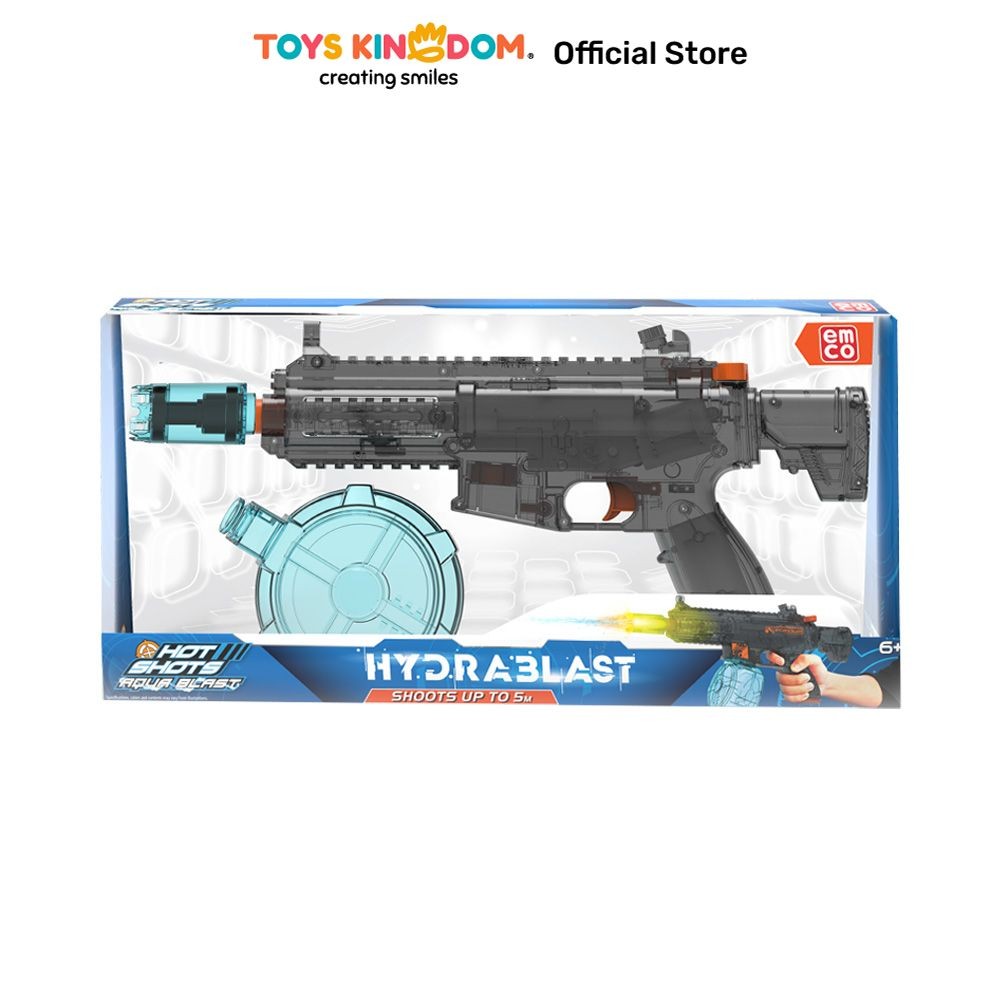 Emco Water Gun Hot Shots Blaster Hydrablast - Hitam Watergun Pistol-Pistolan Tembakan Air Kids Toy