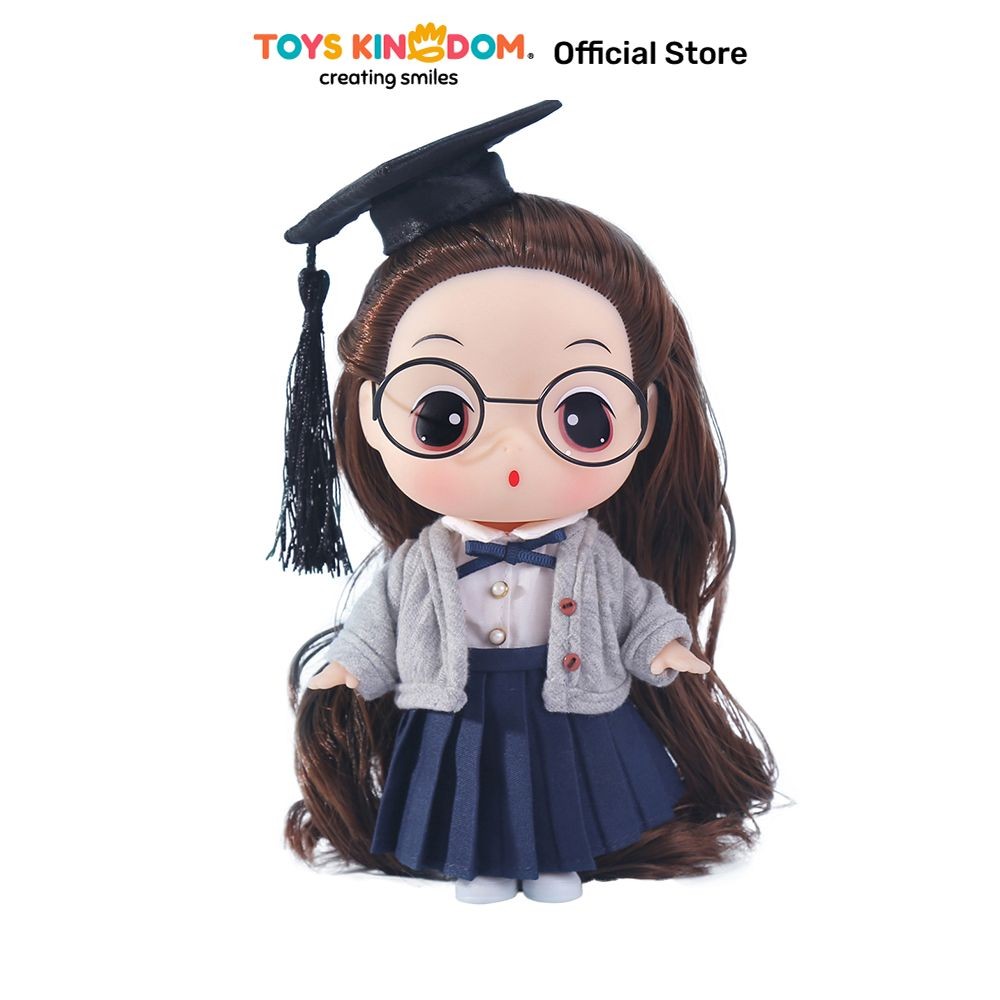 Ddung Boneka Graduate - Biru Navy Doll Karakter Kids Toy Mainan Anak Bermain Permainan Koleksi