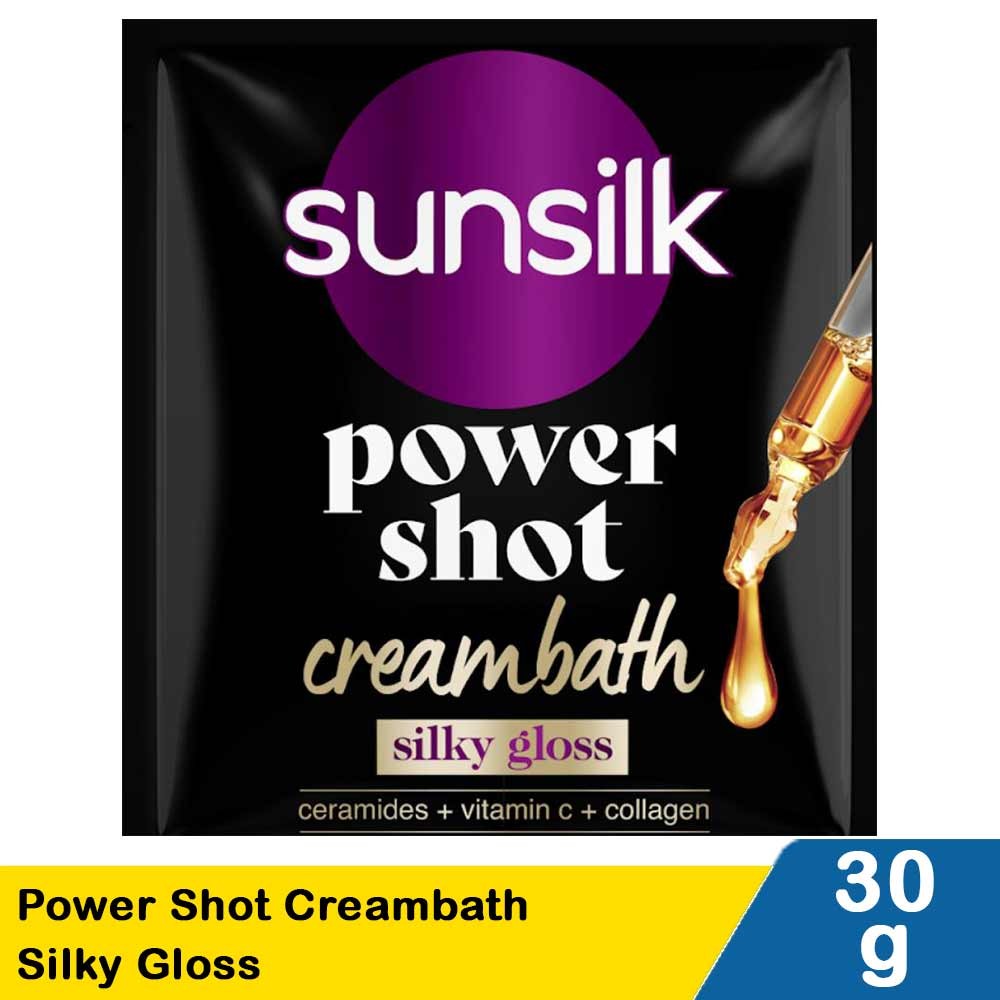 SUNSILK POWER SHOT CREAMBATH SILKY GLOSS 30g