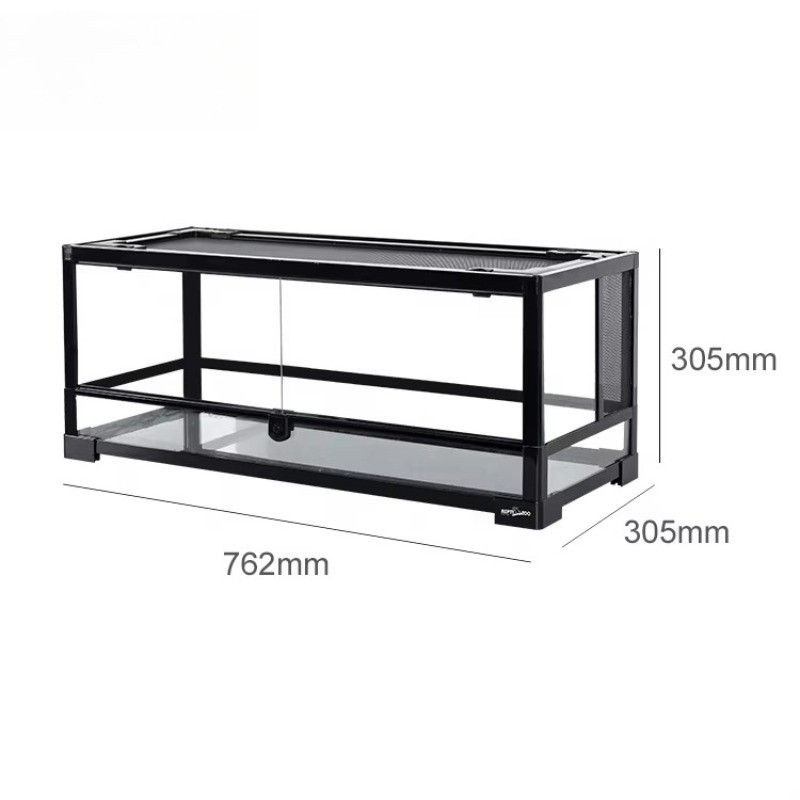 18.5 Gal 70 L RK301-212 All Glass Knock Down Terrarium Double Swing Doors