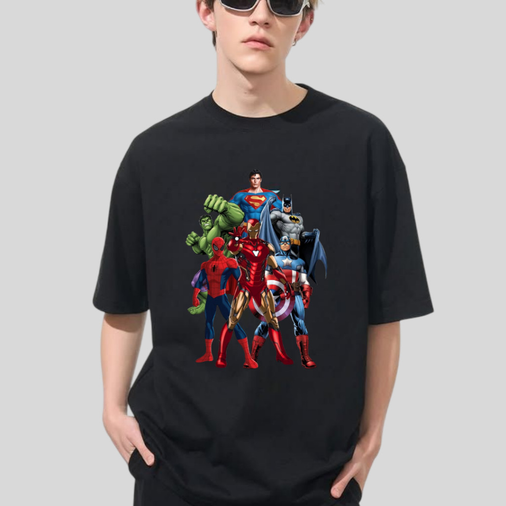 COD Termurah Kaos 3D Distro Unisex Bahan Semi-Cotton Kaos Dewasa/Kaos Pria Timbul Original 100%