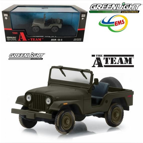 86526- Greenlight 1/43 Jeep CJ-5, Green
