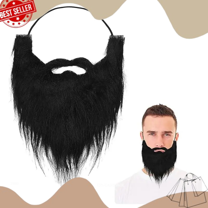 NEW PRODUK TERBARU Jenggot Palsu /Jenggot imitasi palsu hitam Untuk Kostum Cosplay halloween /fake b