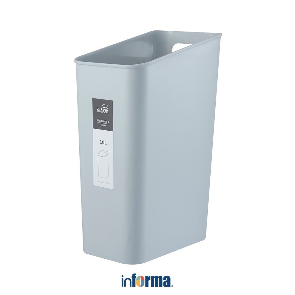 Informa 10 ltr Ferrel Tempat Sampah Tong Sampah Wadah Pembuangan Alat Kebersihan Indoor Trash Bin