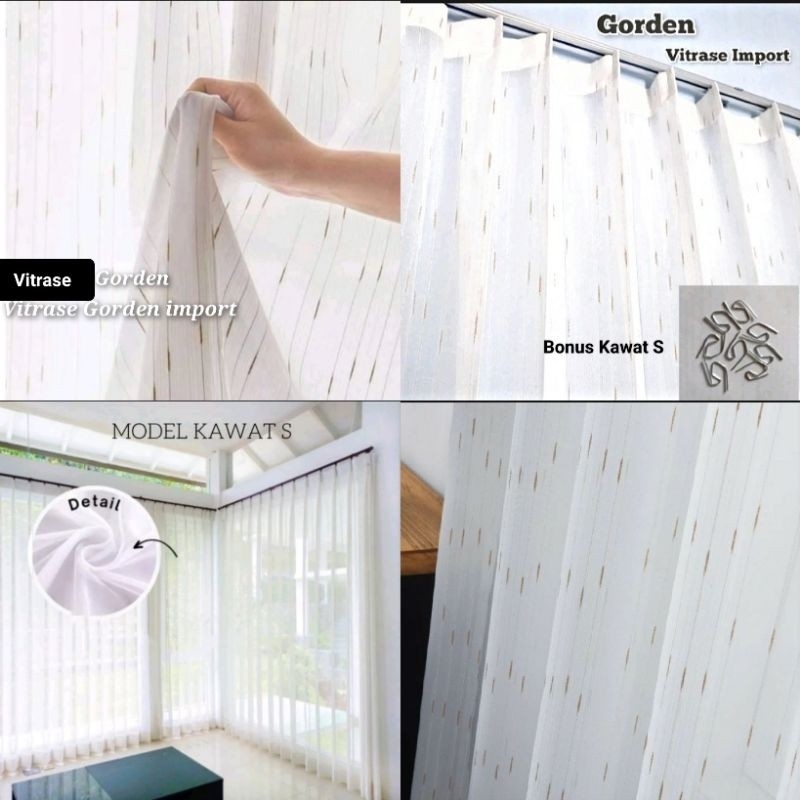 JANGANLIRIK VITRASE GORDEN TEBAL GORDEN VITRASE 3 WARNA