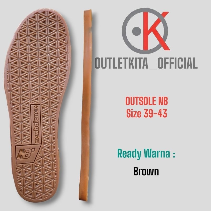 TERLARIS Outsole Sepatu NB flat Size 39-43