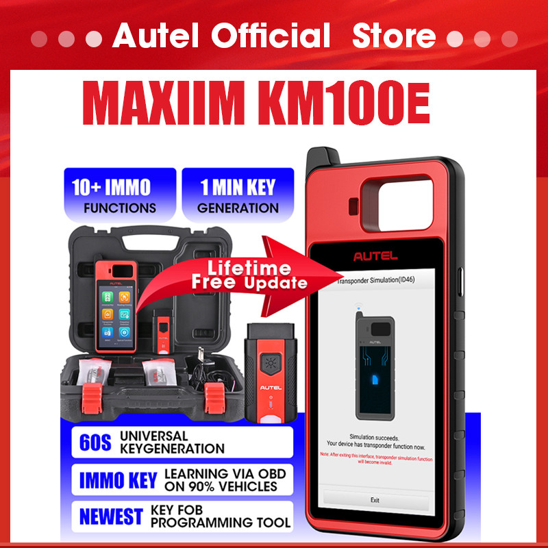Autel KM100E Key Programming Tool Automotive agnostic Scanner Free Update Key Programmer PK IM508 KM