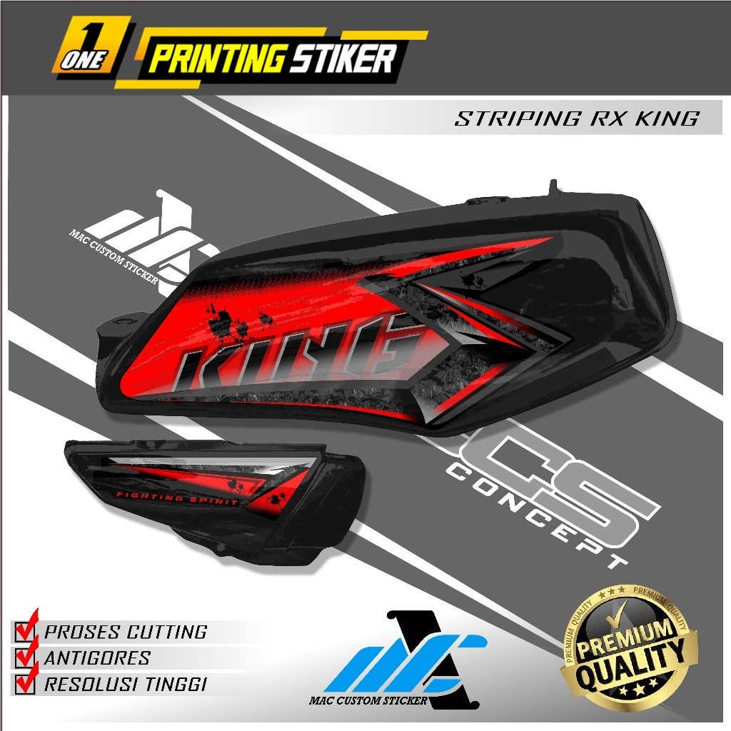 Striping Rx King 2008 - Stiker Striping Variasi Yamaha Rx King 2008