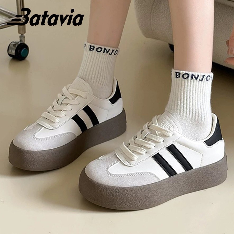 EVO STORE Batavia Sepatu Sneakers Wanita Premium Classic Trendy Lighweight K-1- Shoes, Casual