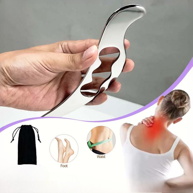 Stainless Steel Gua Sha Guasha Plate Massager Tool Scraper Meridian Massage Machine