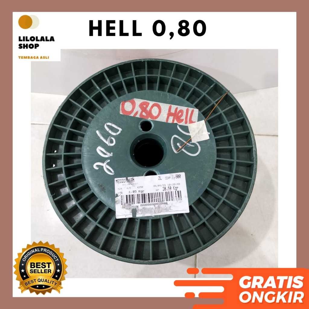 KAWAT TEMBAGA EMAIL 0,80 HELLENIC 0,80 0.80 mm GULUNG DINAMO TRAFO TAMIYA GENERATOR SPULL (per ONS)