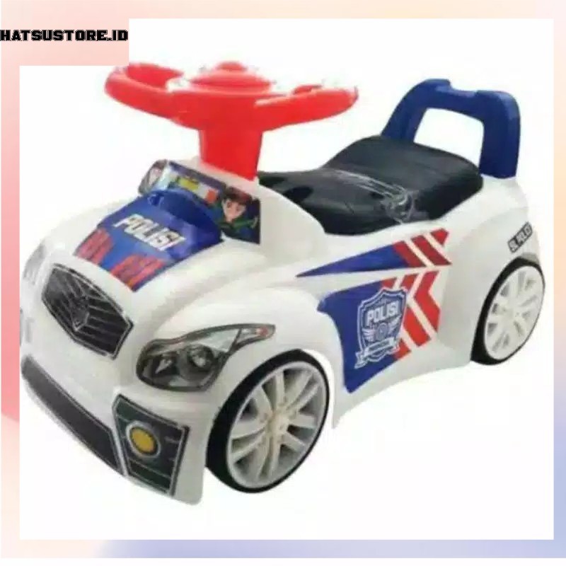 Mainan Anak Mobil Polisi SG TOYS SL 200 P / Mobil Duduk Polisi Ride On Mobil Dorong Anak