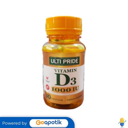 Ulti Pride D3 1000 Iu Botol 30 Kapsul