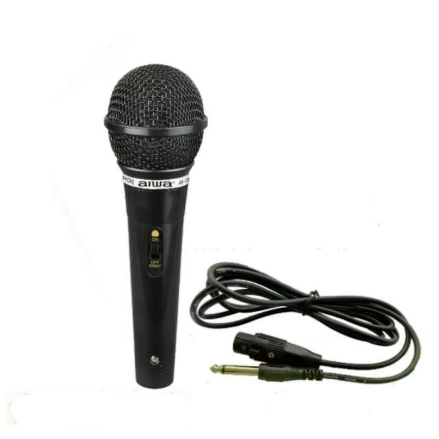 Aiwa Microphone Karaoke Kabel AW-108B mic kualitas bagus