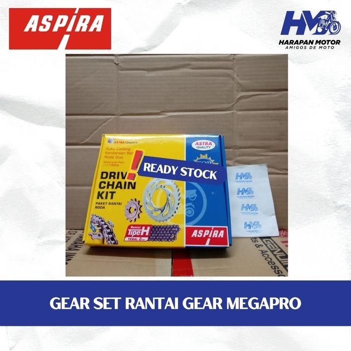 GEAR SET, RANTAI GEAR MEGAPRO ASPIRA H2-412PA-KEH-11OH quality