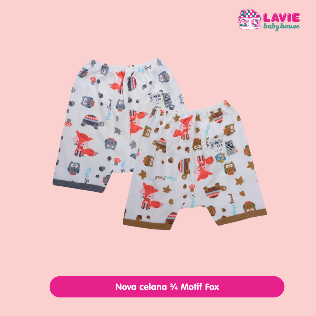 NOVA Celana 3/4 Bayi - Celana bayi Motif Fox - Lavie baby house