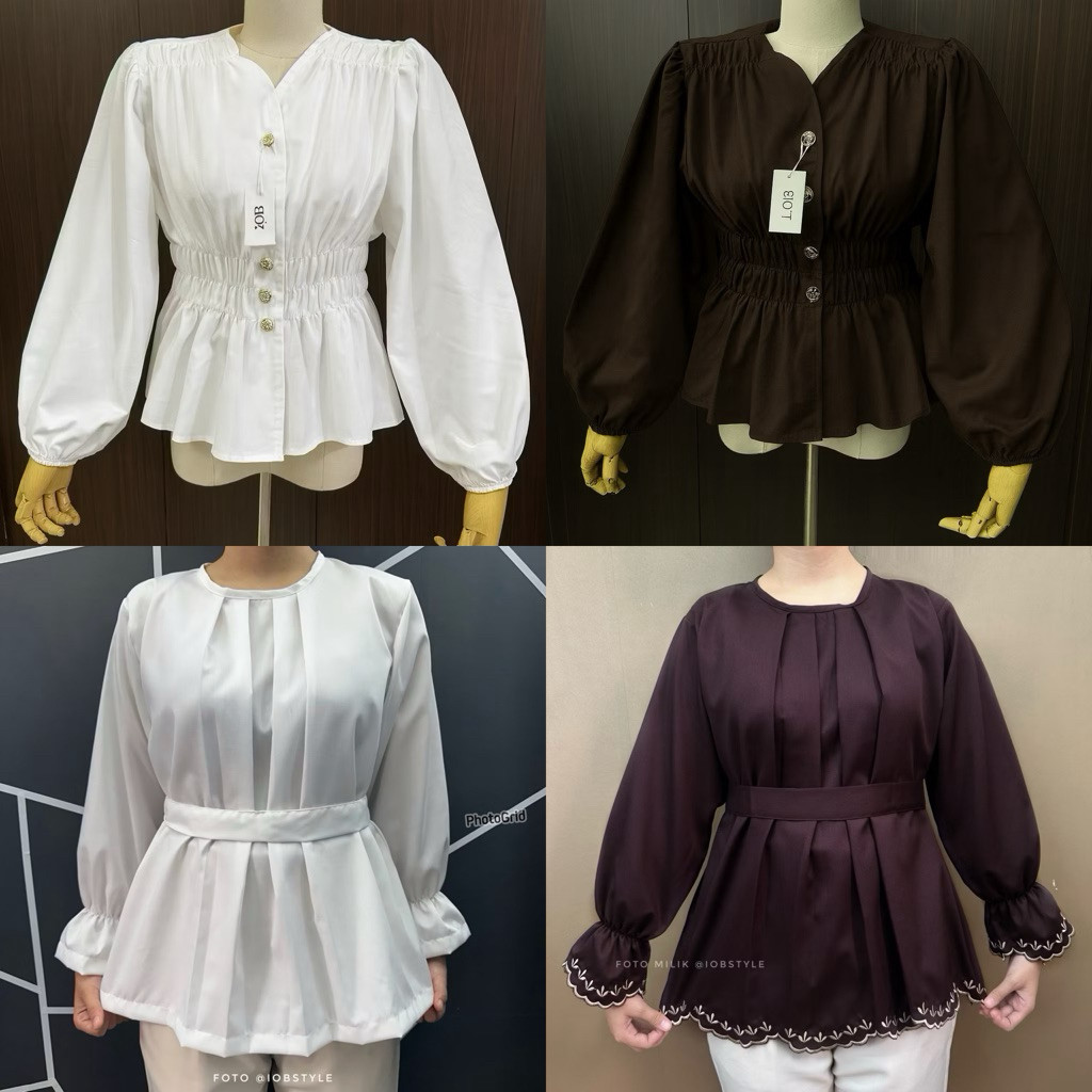 BRIGIXSHOP Syahira Blouse Bordir - Atasan Wanita - Atasan wanita bordir - Blus wanita bordir