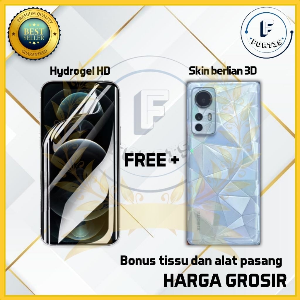 GROSIR COD [ FORTIS ] COD Antigores Hydrogel Samsung A22 A32 4G 5G A52 A52s A72 Full Cover Hybrid Pr