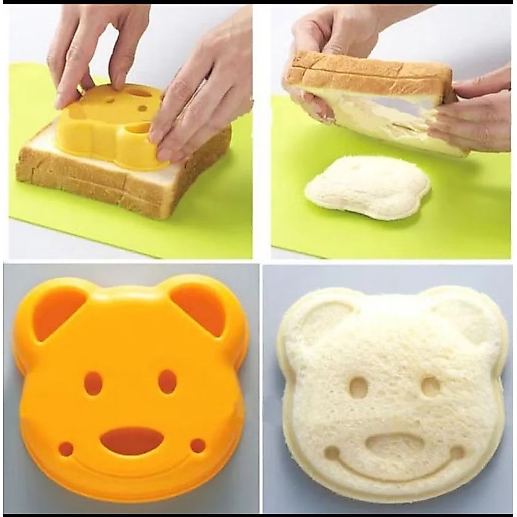 Cetakan Roti Sandwich Kartun Beruang