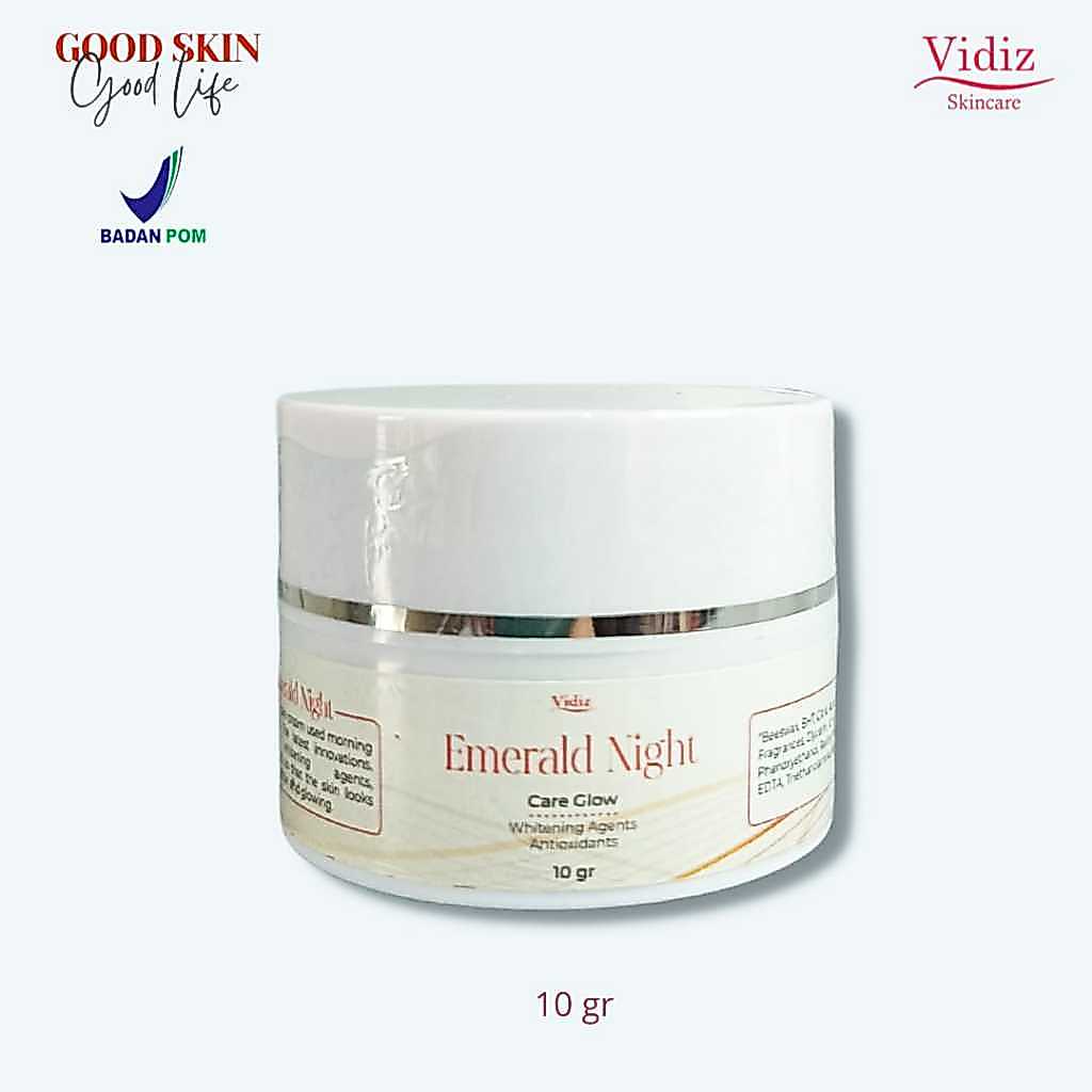 Krim malam untuk mencerahkan - Vidiz Glow Cream |  Cream Malam dan Nutrisi 10 gram | NA18180102852 /