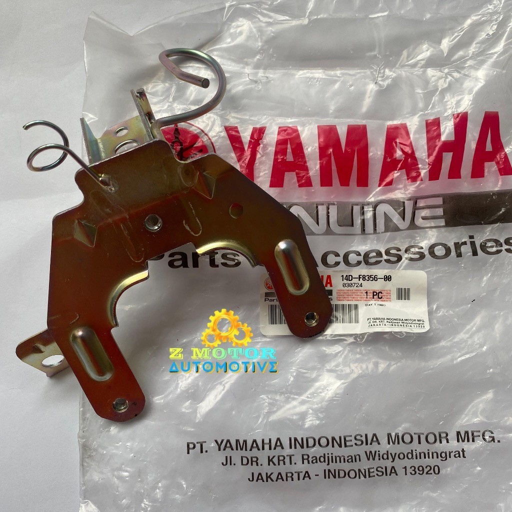 Dudukan Bracket Cover Tameng Depan Legshield Original Mio Soul Karbu 14D-F835600 Yamaha Genuine Part