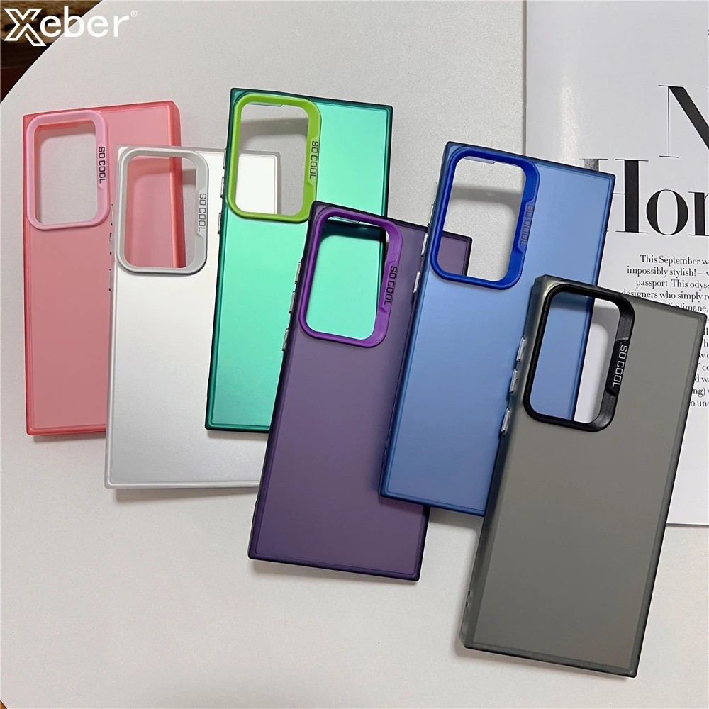 [ Vivo Y18 / Y28 4G / Y28 5G ] Korean IMD Hard Shell Case - Candy Colour Luxury Frame