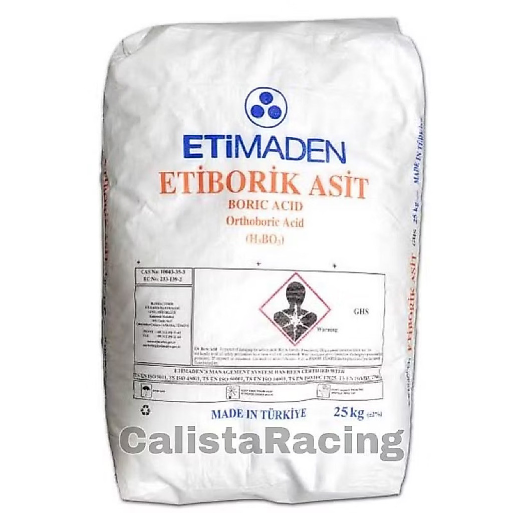 PUPUK BORAT ACID ATAU BORON TURKY KEMASAN 25KG SEGEL