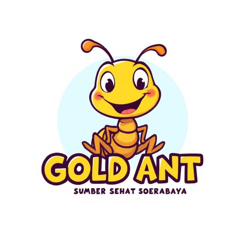 costum desain tulisan gold ant gambar gold ant