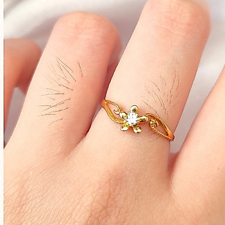cincin bunga 375 Cincin Kadar Muda Emas Asli 8karat emas 375