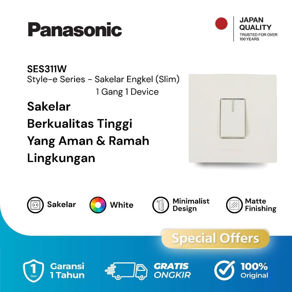 SAKLAR DAN STOPKONTAK PANASONIC STYLE-E PUTIH ORIGINAL PANASONIC