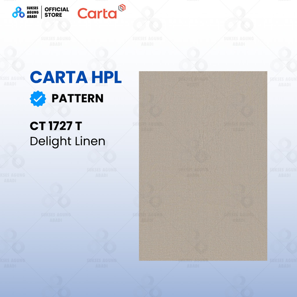 HPL CARTA CT 1727 T - Delight Linen - Pelapis Furnitur Motif Kain Premium
