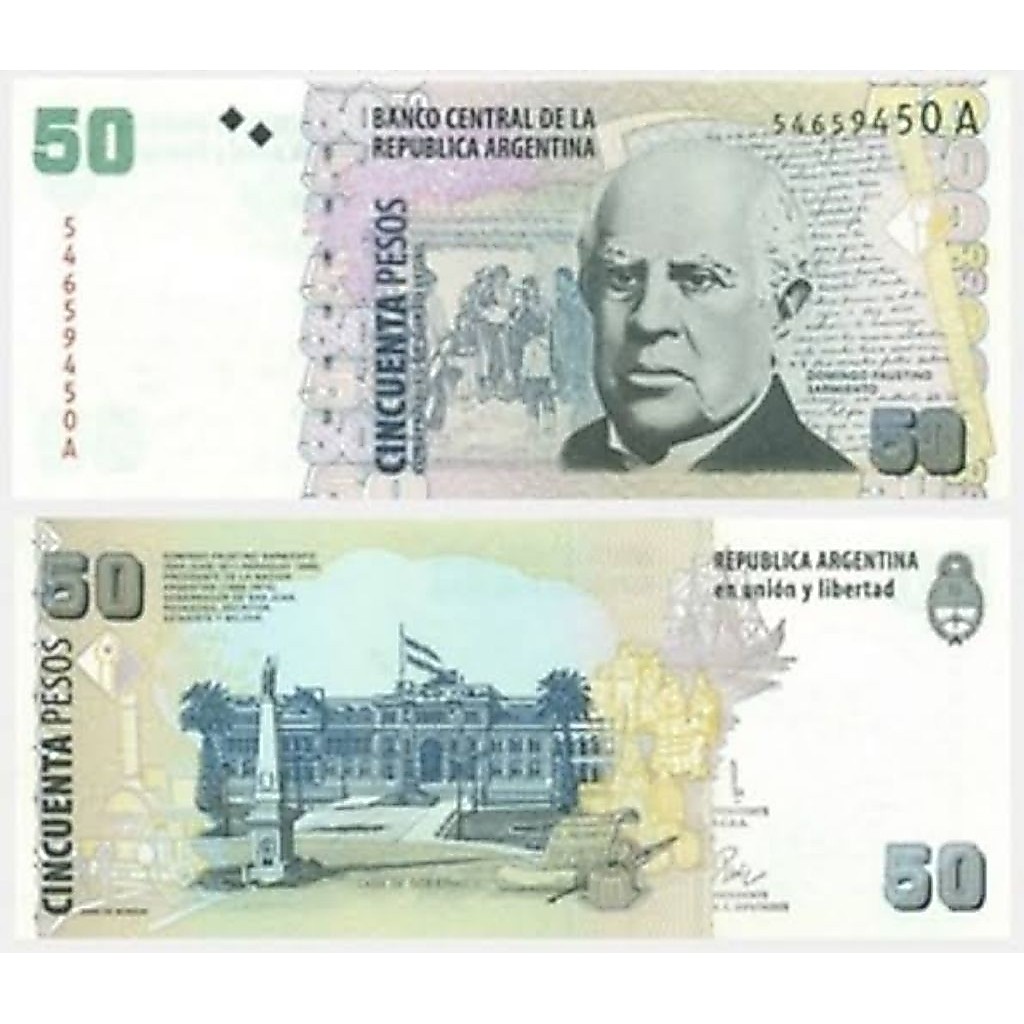 Uang Kuno Argentina 50peso Langka Untuk Mahar dan Koleksi