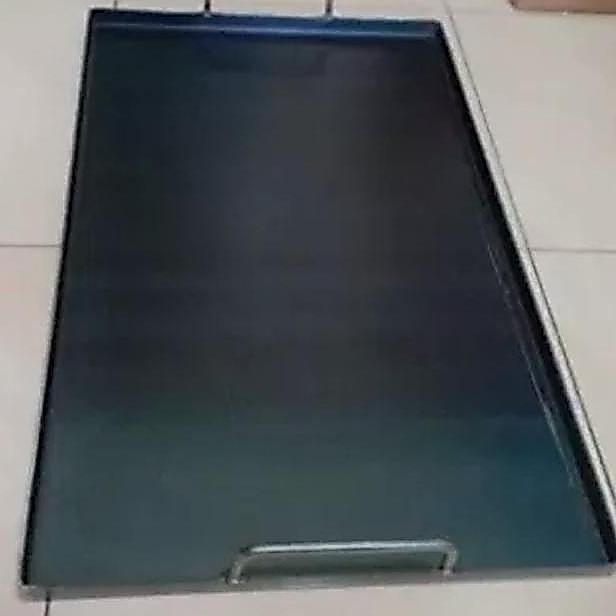 Wajan Roti Bakar 2 Tungku/Roti Jhon/Kotak/Barberque/ Loyang Kotak Tebal 40X60
