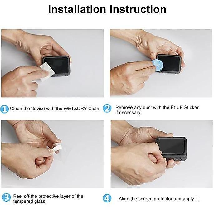 TELESIN GoPro Hero 12 Hero 11 Hero 10 Hero 9 Tempered Glass Anti Gores