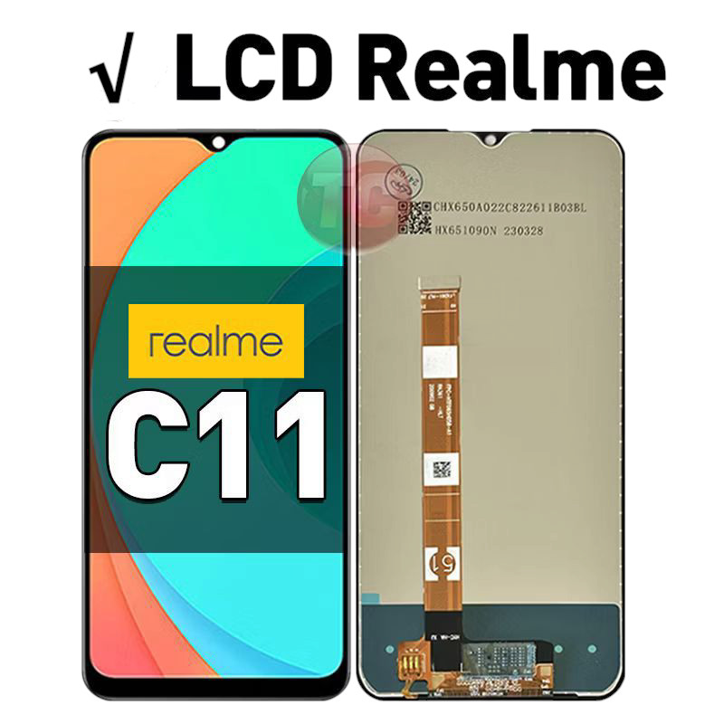 LCD REALME C11 /C12/C15 ORIGINAL 100% Touchscreen original fullset asli For Glass Touch Screen