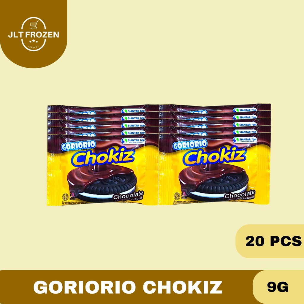 

Goriorio Chokiz / Biscuit Coklat Lapis Coklat 9g / 20 PCS