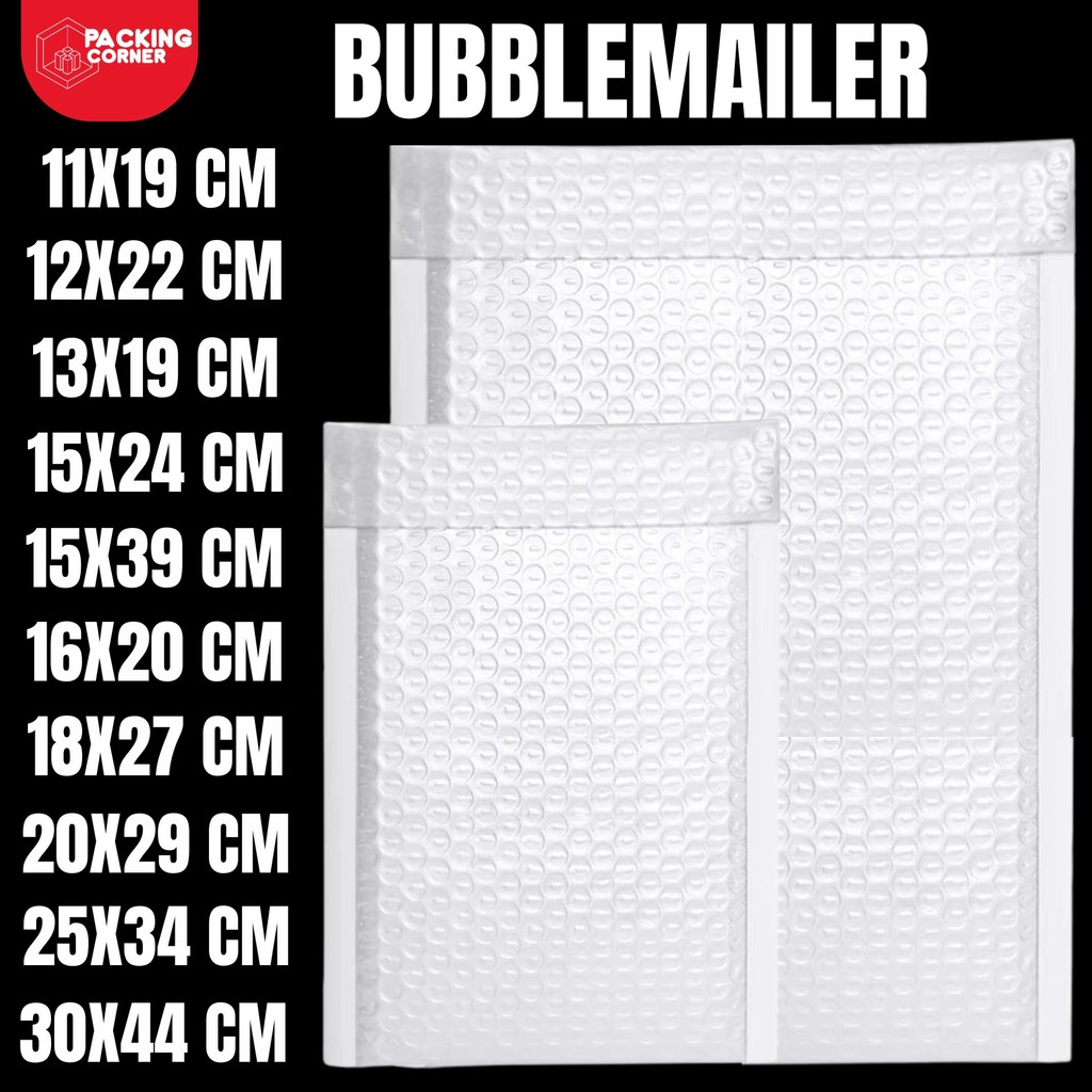 

Plastik Packing Bubble Mailer 11x15 - 30x40 | Kantong Polybubble Amplop Bubble Wrap