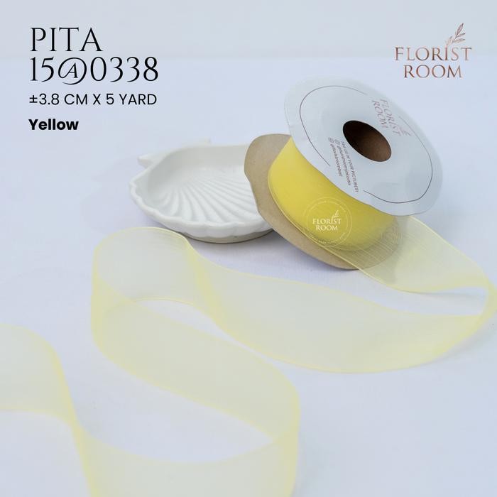 

Pita 15@0338 ±3.8cm x 5yard - Christmast - Kado - Hamppers - Florist - Yellow