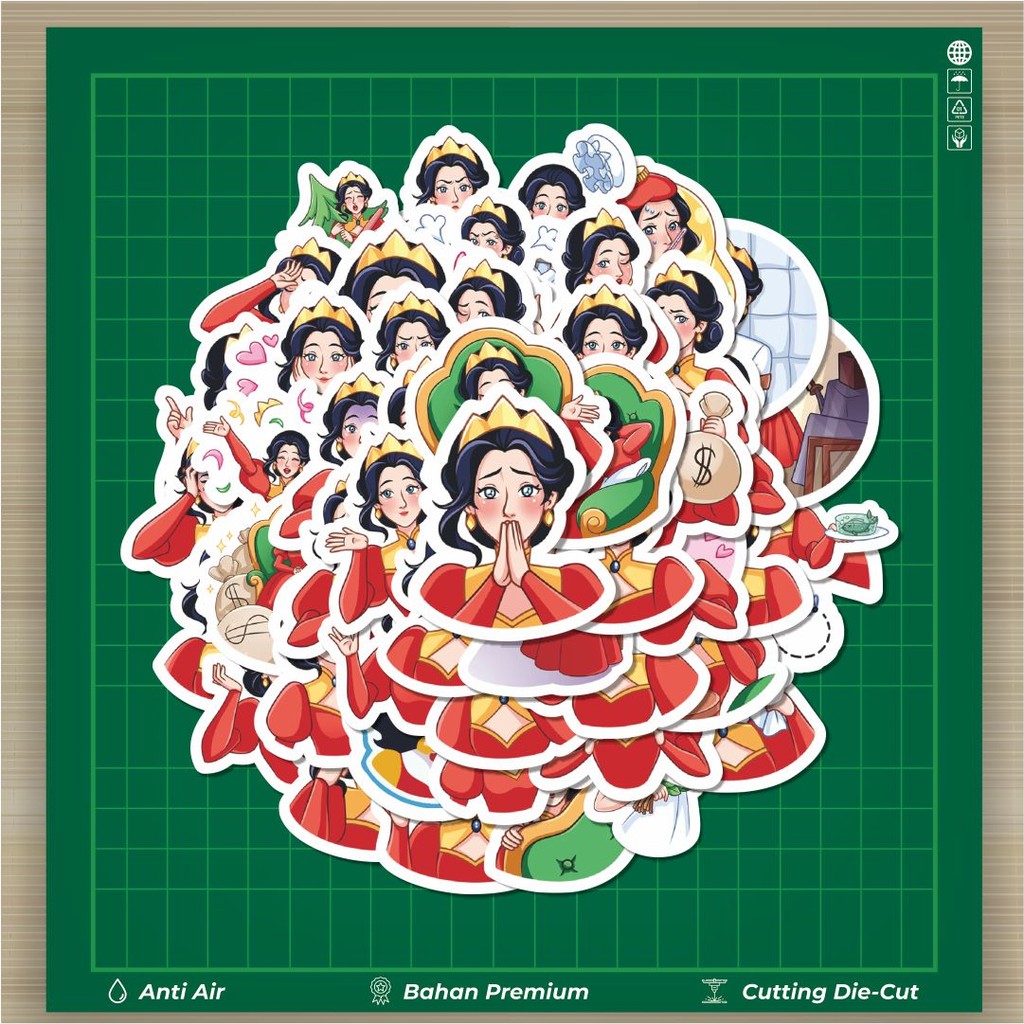 

[100PCS]Stiker Pack Stiker Kartun Funny Princess Aesthetic Vinyl Anti Air Dekorasi Sticker Laptop Buku Journal Koper Helm Casing HP Gitar Helm Skateboard