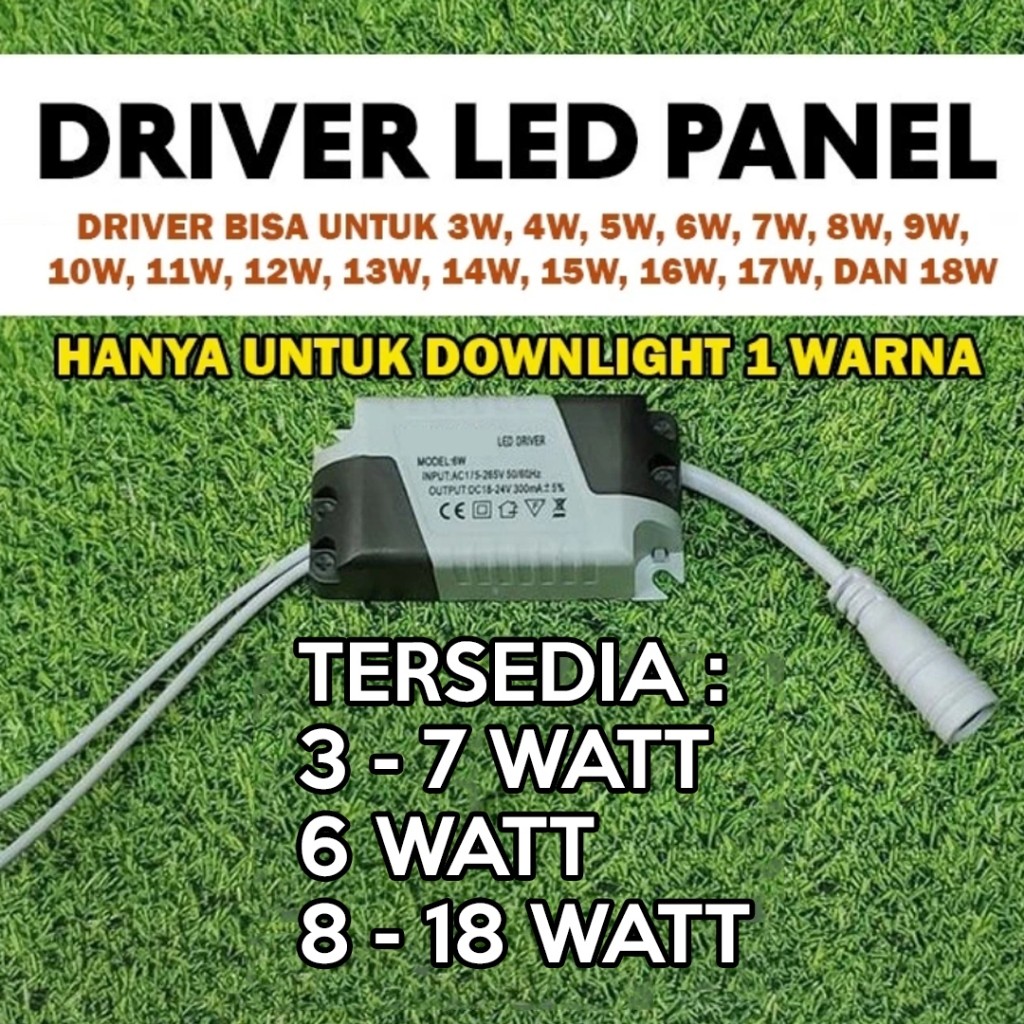 Driver Adaptor / Travo Downlight Panel LED 3W Watt sampai 18W Watt -IBZ