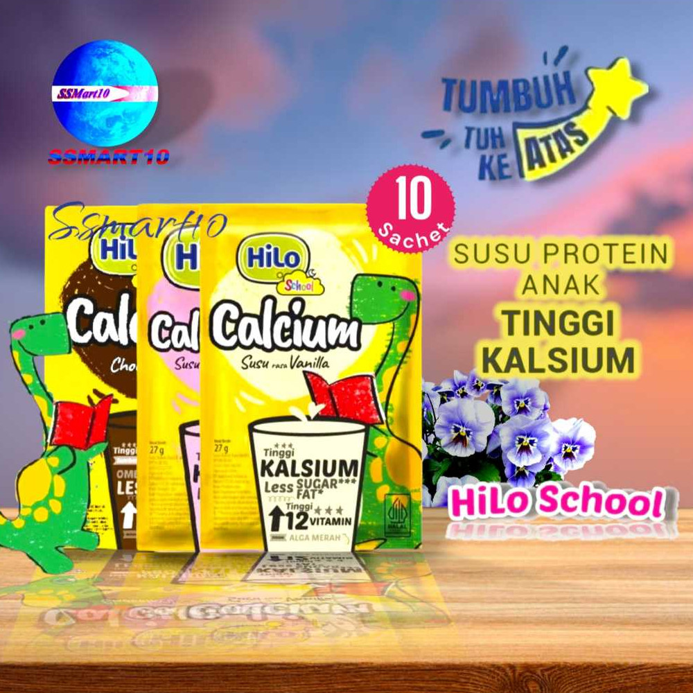 

New Hilo School Chocolate-vanila-strawbery Susu pertumbuhan 10s/RencengPremium