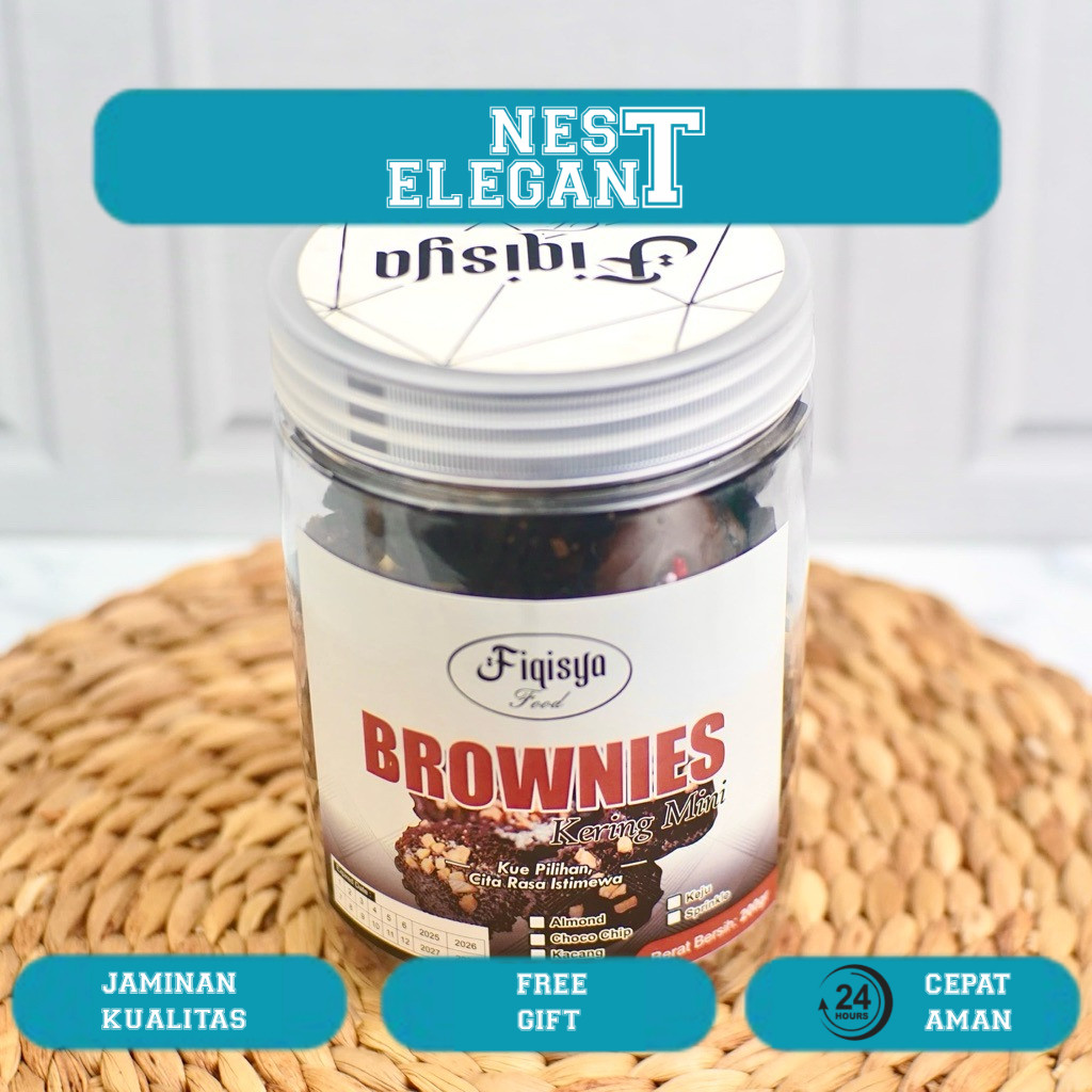 

Kue Brownies Mini Kering Premium - Teman Santai Cemilan Harian & Oleh-oleh Istimewa
