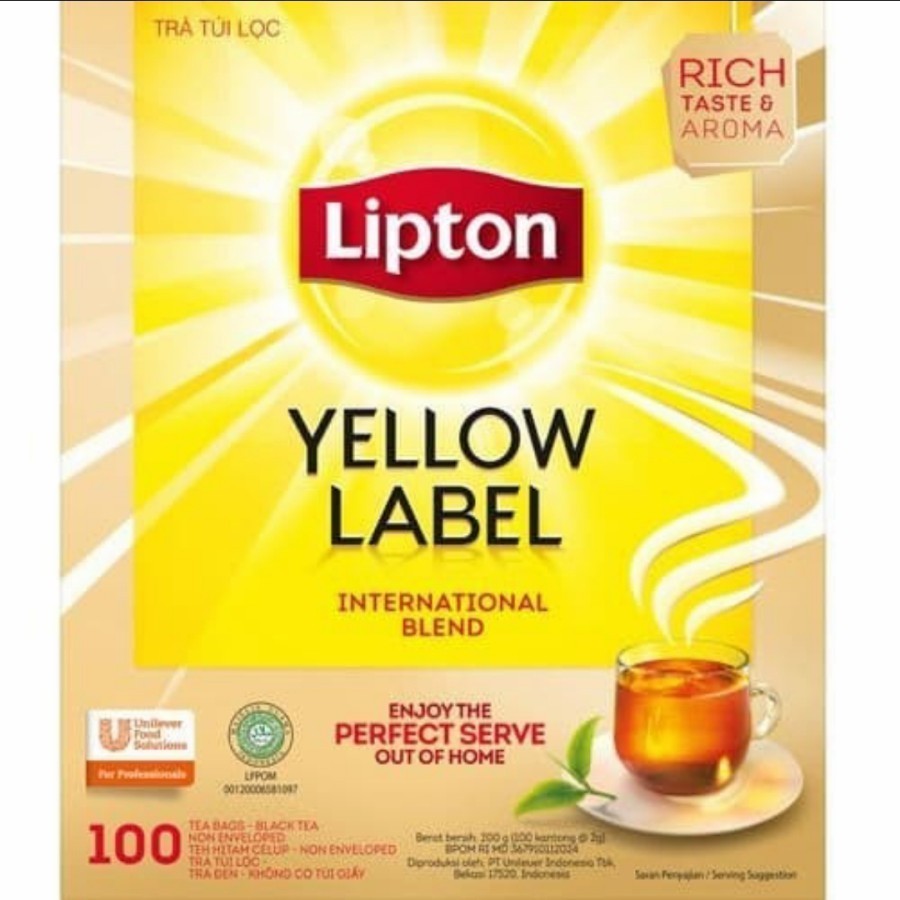 

Lipton Yellow Label Tea 100 x 2 gr / Envelope / Black Tea